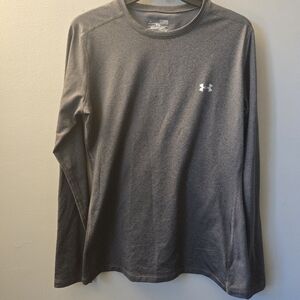 Under Armour Cold Gear Size XL Womens Crew Neck Long Sleeve Athletic Top Gray